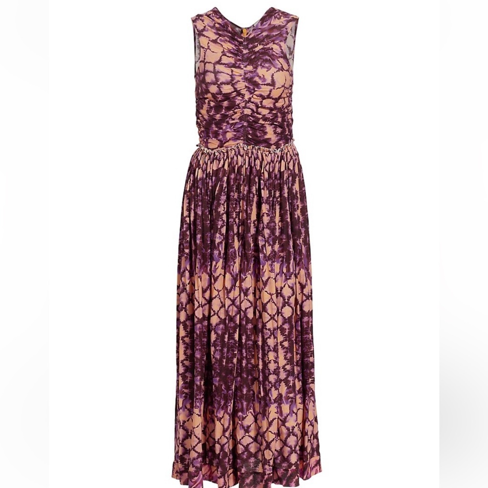 ULLA JOHNSON Sascha Tie-Dye Maxi Dress